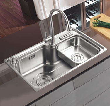 Abchauz | Becken Double Bowl Kitchen Sink BN-0402